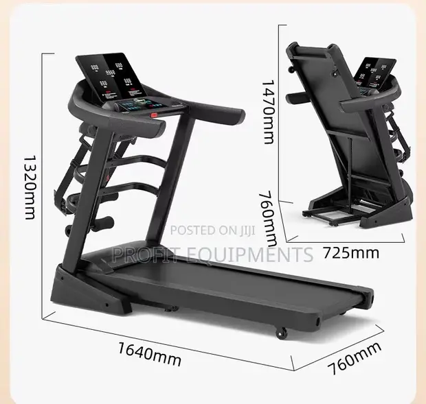 Foldable Electric Treadmill with LED Screen & Massager - 1