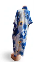 Blue Sunflower Bubu Kaftan - Free Size - 1