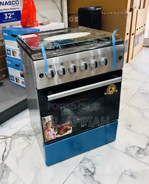 Ferre 60x60cm 4 Gas Burner Cooker with Glass Lid - Gray