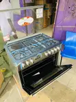 Ferre Gas Electric 4-Burner Oven with Rotisserie - Silver - 2