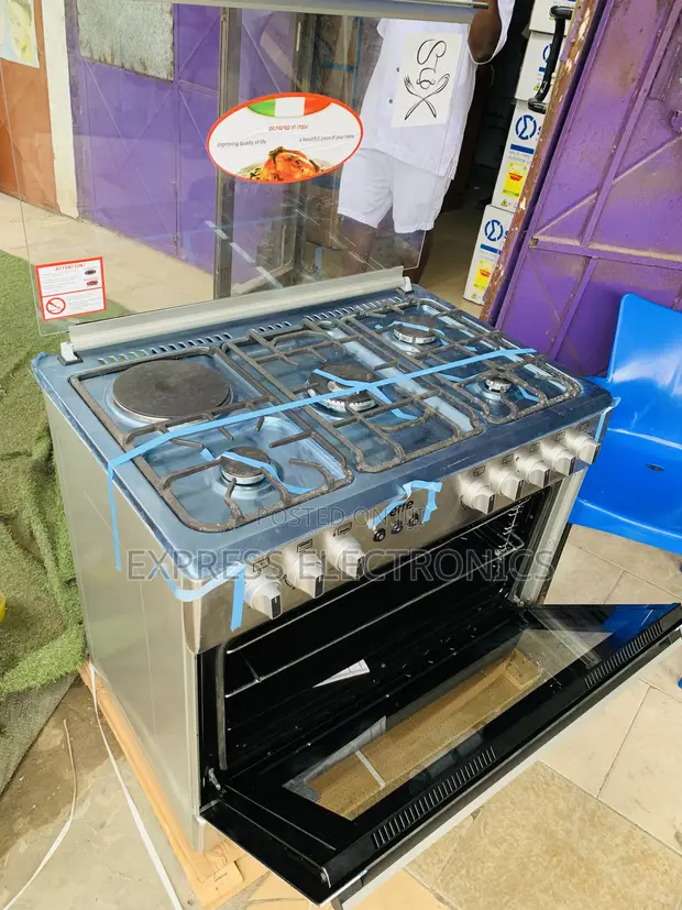 Brand New 4-Burner Gas Electric Cooker Oven (60/90cm) - 1