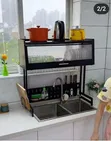 Single Door Over-the-Sink Dish Rack - 1