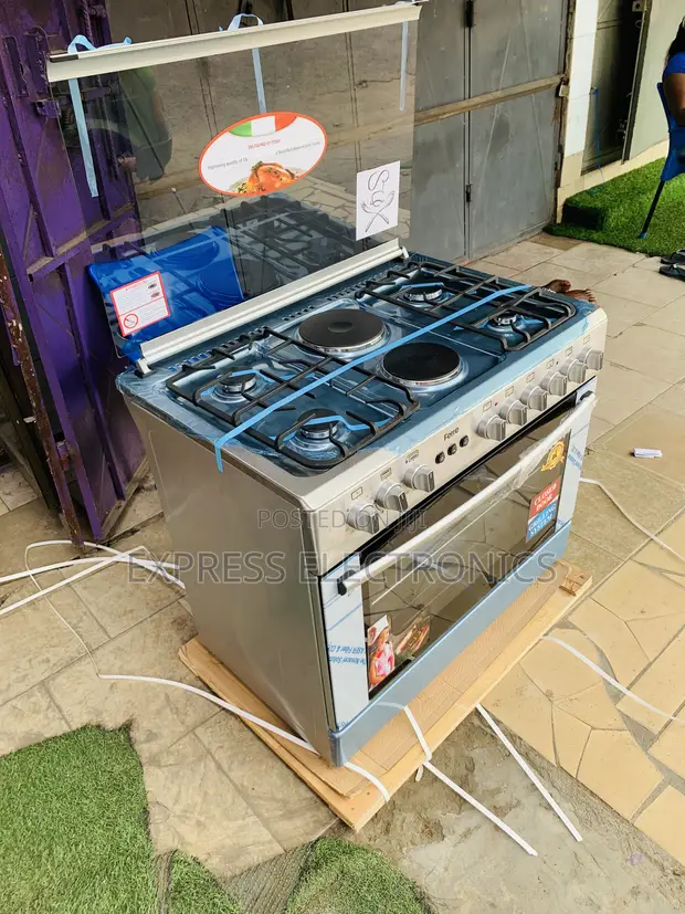 Ferre 90cm Gas Electric Cooker Oven with 4 Burners - 1