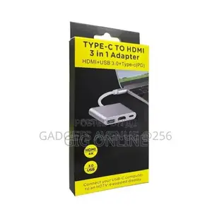 Type-C to HDTV 3-in-1 Adapter with PD Charging