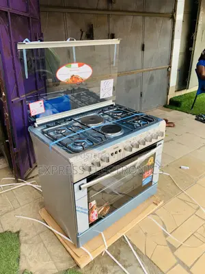 Brand New 4-Burner Gas Electric Cooker with Oven & Grill