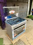 Brand New 4-Burner Gas Electric Cooker with Oven & Grill - 1
