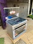 Brand New 4-Burner Gas Electric Cooker with Oven & Grill - 2