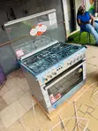 Ferre 60x90cm 4-Burner Gas Cooker with Rotisserie Oven (Gray) - 2