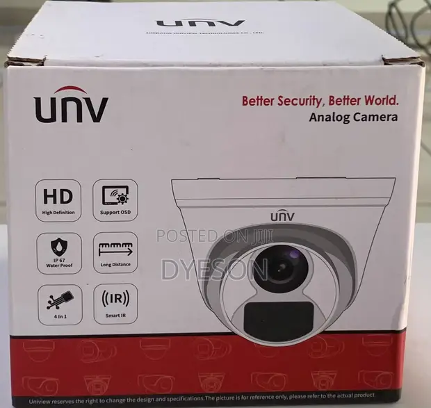 Uniview 5MP Fixed IR Turret Analog Camera - 1
