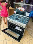 Ferre 60x90cm 2 Electric + 4 Gas Cooker with Glass Lid (Gray) - 2