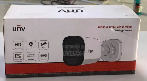 Uniview 2MP Fixed IR Bullet Analog Camera UAC-B112-F28(40) - 1