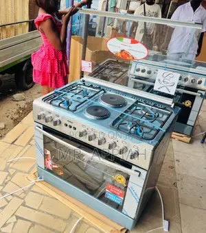 Brand New Ferre 60x90cm 4 Gas + 2 Electric Cooker with Glass Lid
