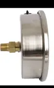 4" Oil Filled Pressure Gauge, SS Case, 1/4" NPT, Center Back Mount - 1