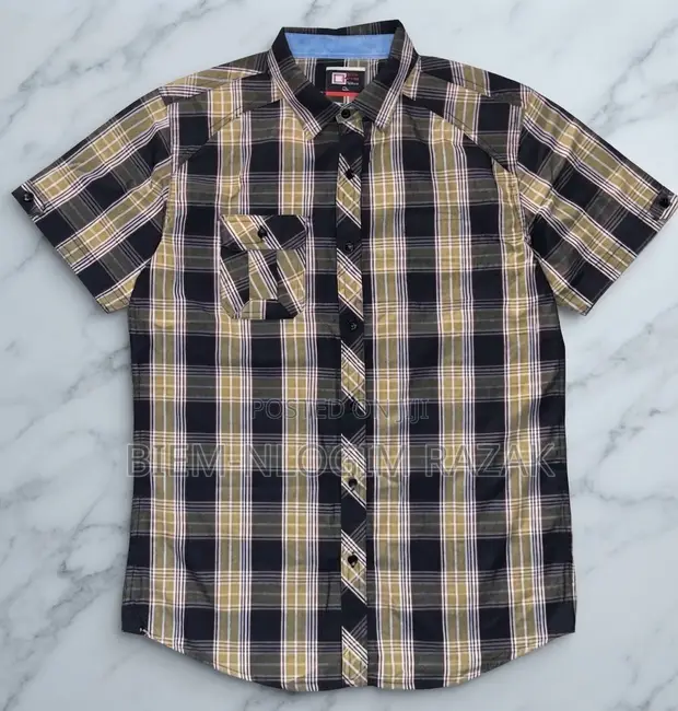 Original Check-Check & Plain Short Sleeve Shirts - 1