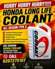 Genuine Honda Long Life Coolant Type 2 - 4 Litres - 5
