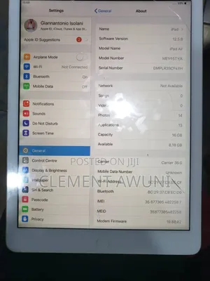 Apple iPad Air 16GB White