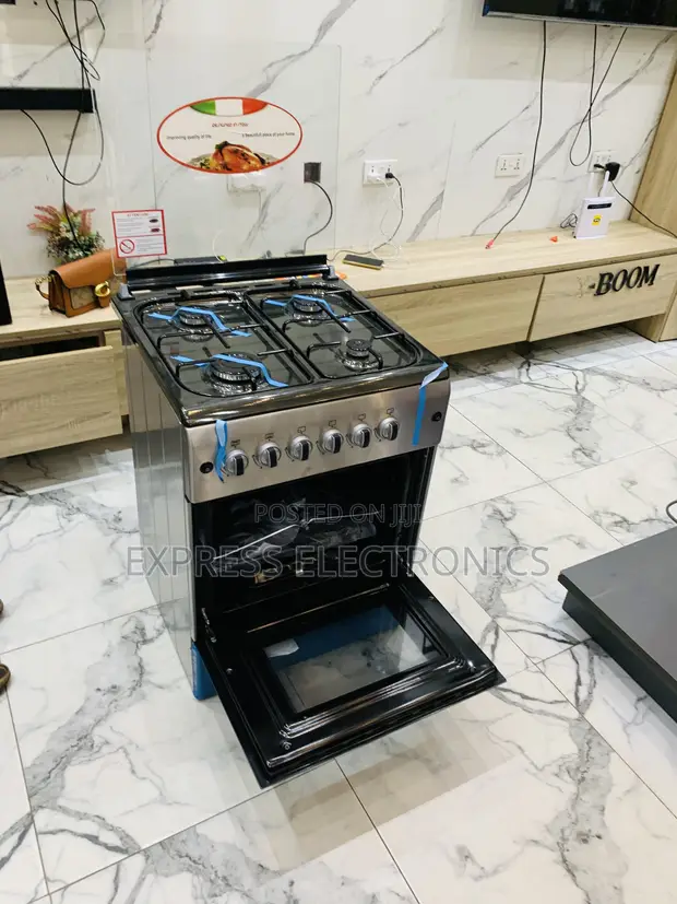 Brand New 4-Burner Gas Cooker Oven (60x60) - 1
