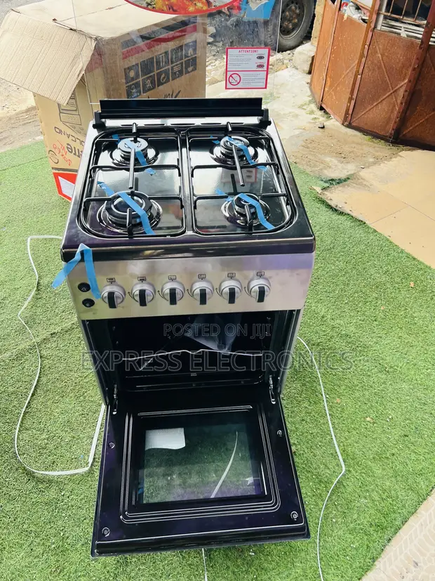 Brand New 50/60cm 4-Burner Gas Cooker with Oven - 1
