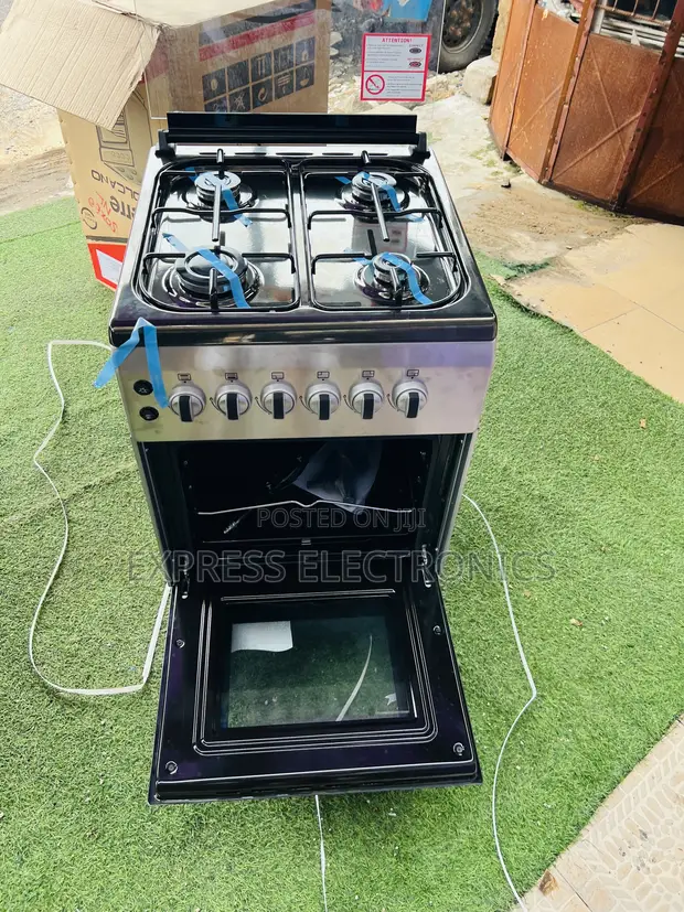 Brand New 4-Burner Gas Cooker with Oven - 1