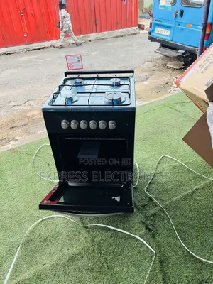 New Black Oven Volcano 4-Burner Range Cooker