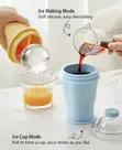 2-in-1 Foldable Silicone Ice Ball Maker Cup with Straw - 4