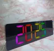 17" Premium RGB Digital Wall Clock with Remote & Night Light - 5