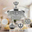 Fresh Air Circulation Chandelier Fan Light - 1
