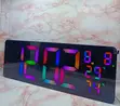 16" Premium Digital Wall-Mounted LCD Clock with Night Light - 5