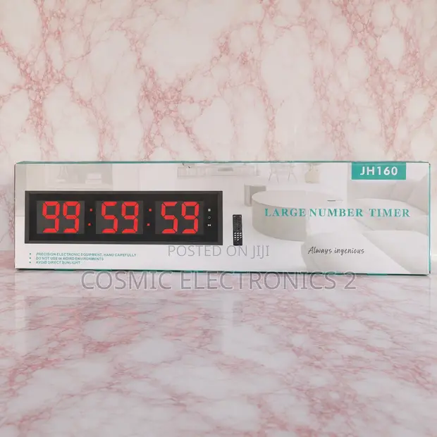 Premium Digital Wall Clock with Timer & Remote - 1