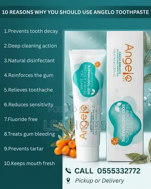 Natural Fluoride-Free Toothpaste - Sea Buckthorn & White Tea (150g)