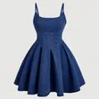 Jeans Dress - Blue - 1