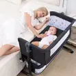 Baby Cradle Bedside Crib with Mosquito Net - 3