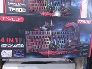 T-Wolf 4-in-1 Gaming Keyboard, Mouse, Headset Combo
