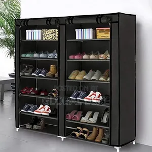 Double Door Shoe Organizer - Spacious Shoe Storage Cabinet
