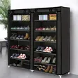 Double Door Shoe Organizer - Spacious Shoe Storage Cabinet - 1