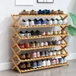 Wooden Folding Shoe Rack - 1