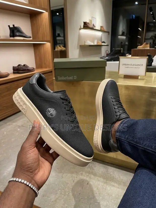 Timberland Urban Sneaker - Black with Cream Sole - 1