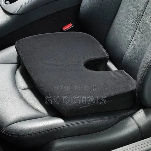 Car & Office Seat Cushion - Velvet Cover, Breathable Pain Relief Pad - 1