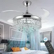 Crystal Chandelier Ceiling Fan with Remote - 3