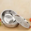 3-in-1 Stainless Steel Vegetable Cutter, Colander & Mixing Bowl - 4