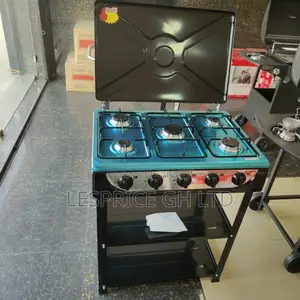 Brand New Decakila 5 Burner Gas Stove with Shelves