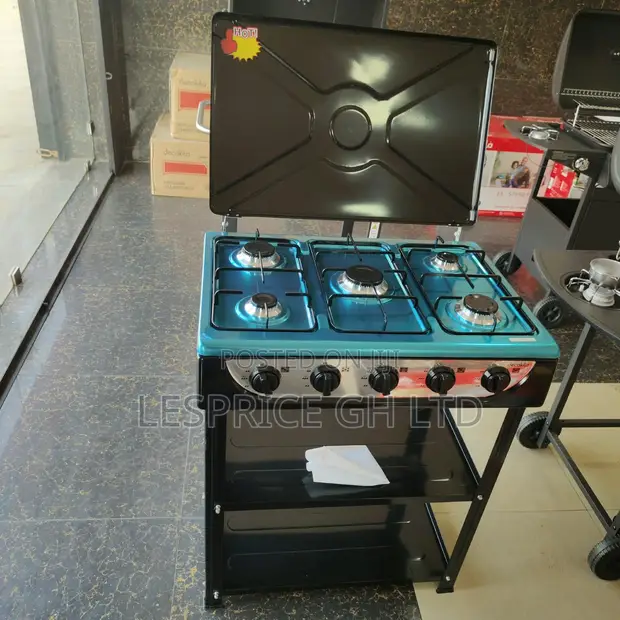 Decakila 5 Burner Gas Stove with Shelf - 1