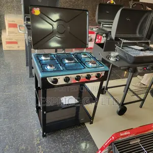 Decakila 5 Burner Gas Stove with Shelf - Brand New