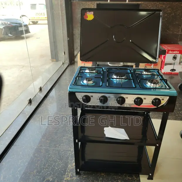 Decakila 5 Burner Gas Stove with Shelf - 1