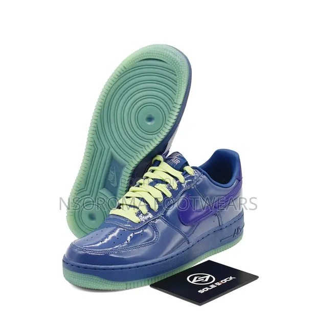 Nike Air Force 1 Low Patent Mystic Navy - Sizes 39-45 - 1