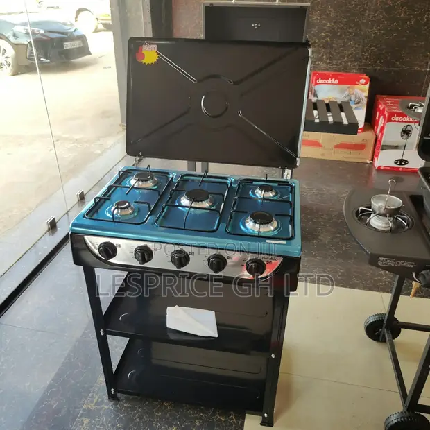 Brand New Decakila 5 Burner Gas Stove with Shelf - 1