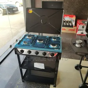 Brand New Decakila 5 Burner Gas Stove with Shelf