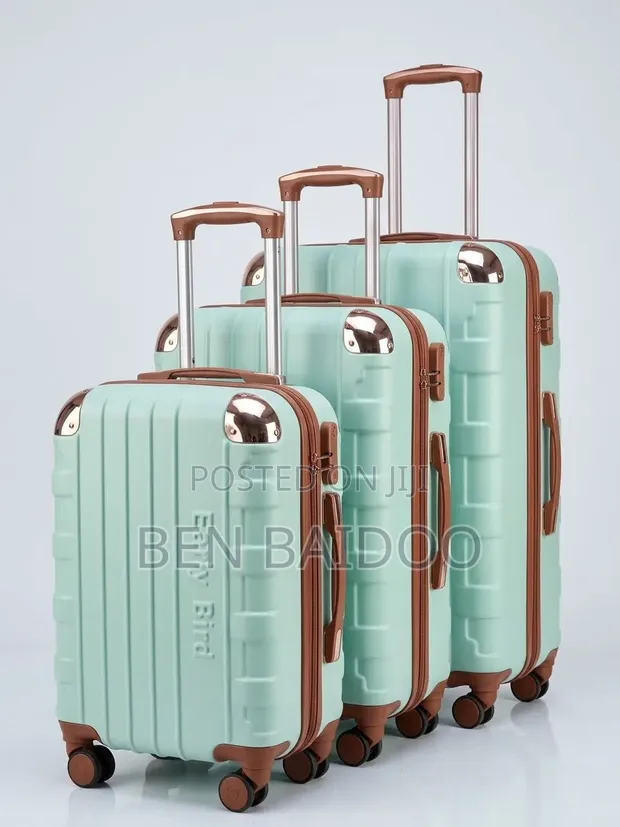 Anticrack 3-Piece Plastic Travelling Luggage (3in1) - 1