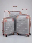 Anticrack 3-Piece Plastic Travelling Luggage (3in1) - 2