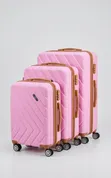 Anticrack 3-Piece Plastic Travelling Luggage (3in1) - 3